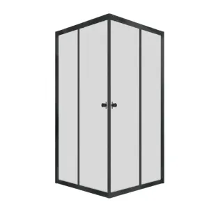 Душевой уголок Triton Вента Щ0000054477 100x100 см профиль чёрный стекло прозрачное